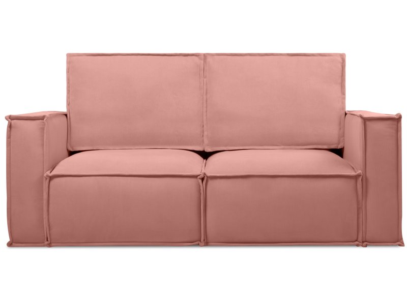 Диван прямой Эби Мини Вельвет Розовый