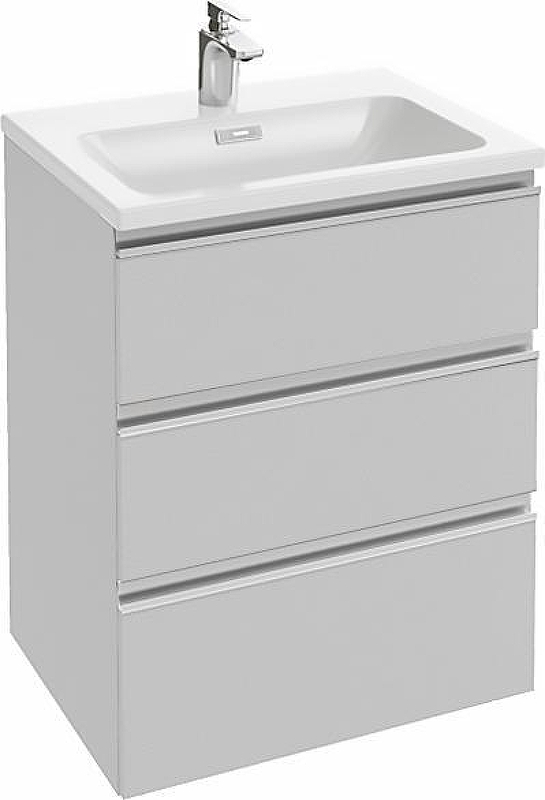 Тумба под раковину Jacob Delafon Vox 60 EB2050-RA-G1C подвесная цвет Белый глянцевый