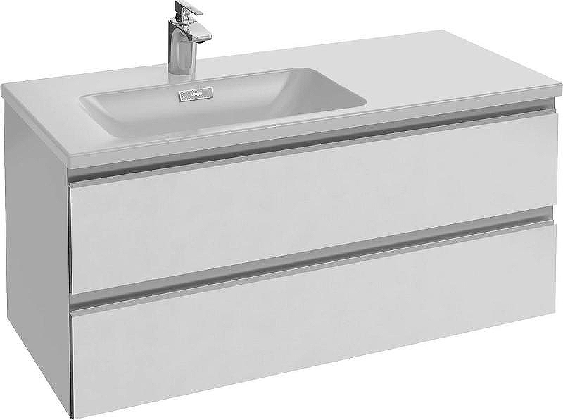 Тумба под раковину Jacob Delafon Vox 100 L EB2025-RA-G1C подвесная цвет Белый лак