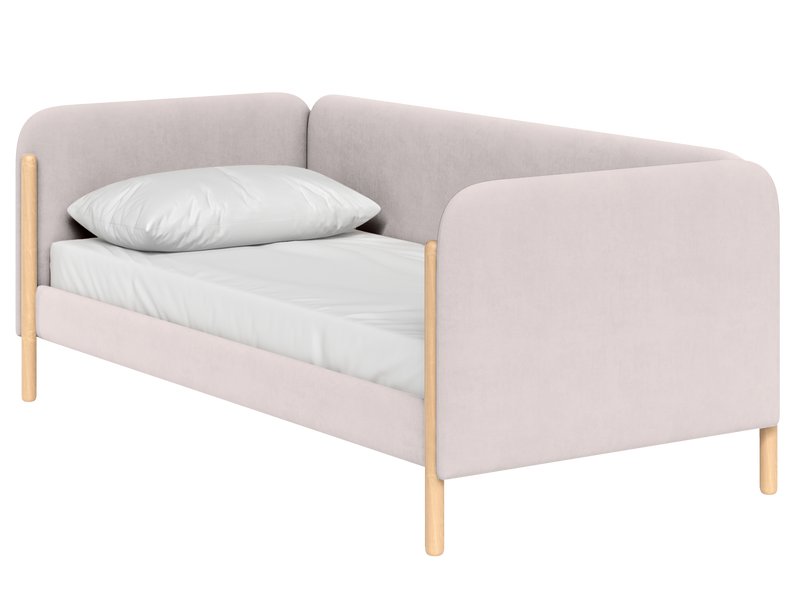 Кровать Кейси-2 Велюр Светло-розовый