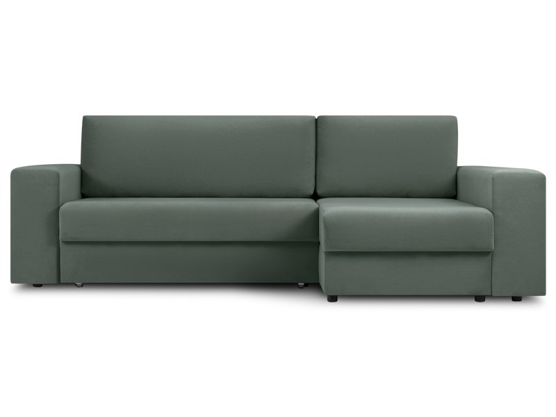 Диван угловой Мейлон Велюр Оливковый