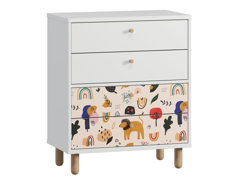 Комод детский Трикси 71x84 Зоо