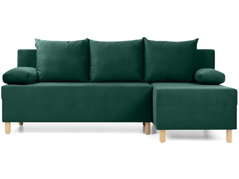 Диван угловой Амрано Велюр Зеленый