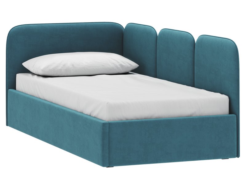 Детская кровать Имми 90 Велюр Мятный