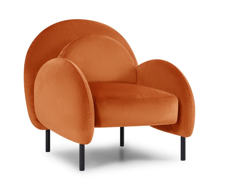 Кресло Кальдера Велюр Оранжевый