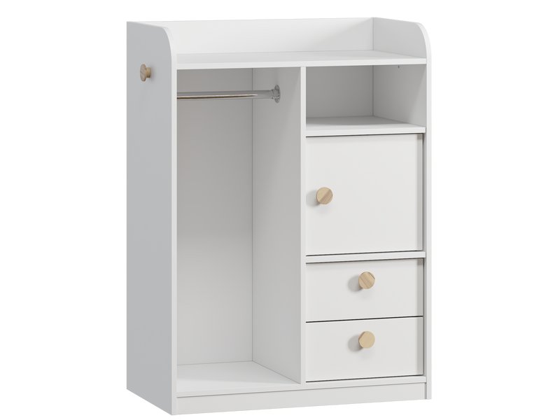 Стеллаж детский Арчи 80x111 Белый