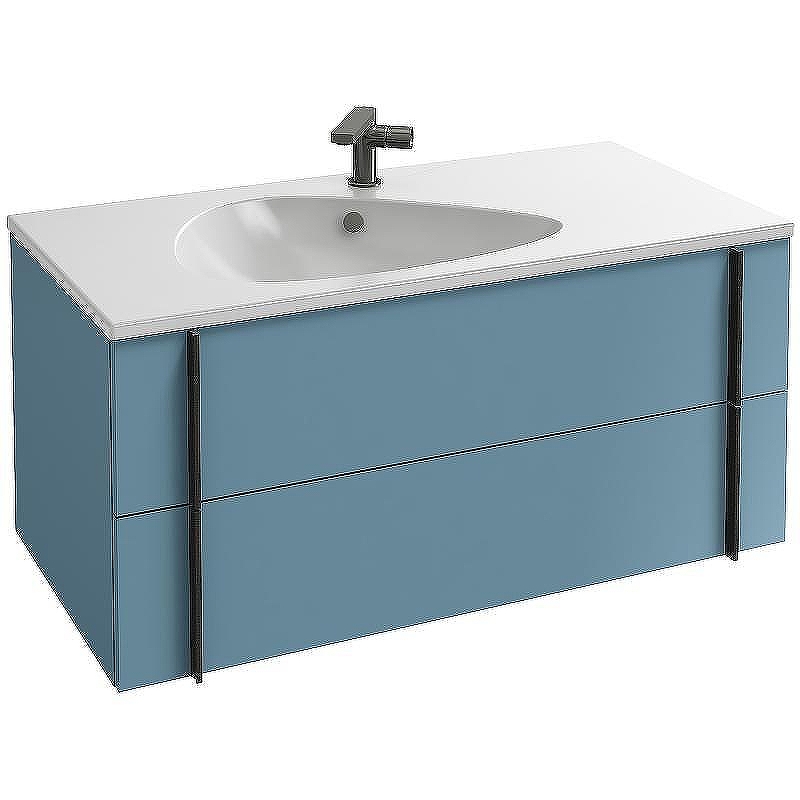 Тумба под раковину Jacob Delafon Nouvelle Vague 100 EB3032-G91 подвесная цвет Аквамарин