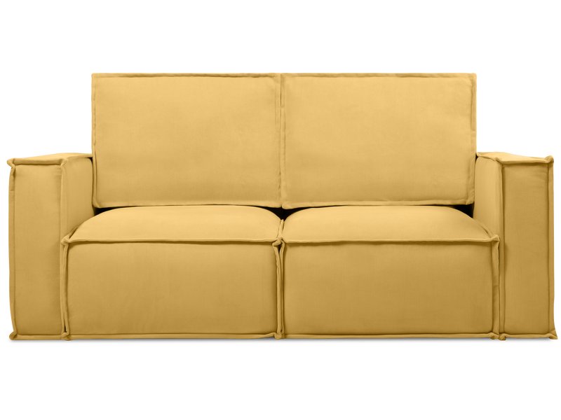 Диван прямой Эби Мини Вельвет Желтый