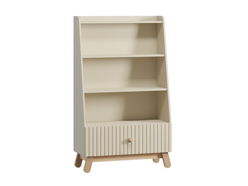 Стеллаж детский Финни 85x142 Светло-бежевый