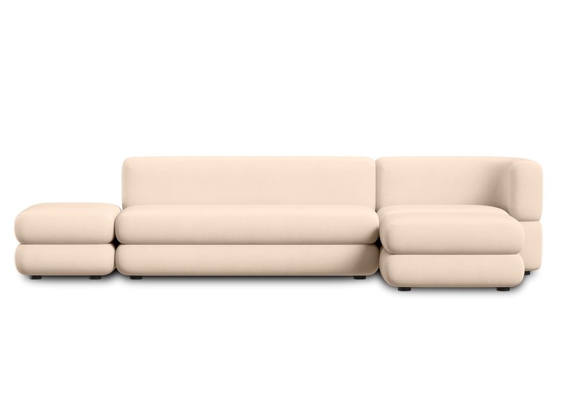 Диван модульный Брера 6 Велюр Бежевый