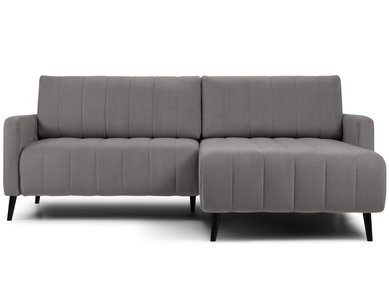 Диван угловой Маркфул Велюр Серый