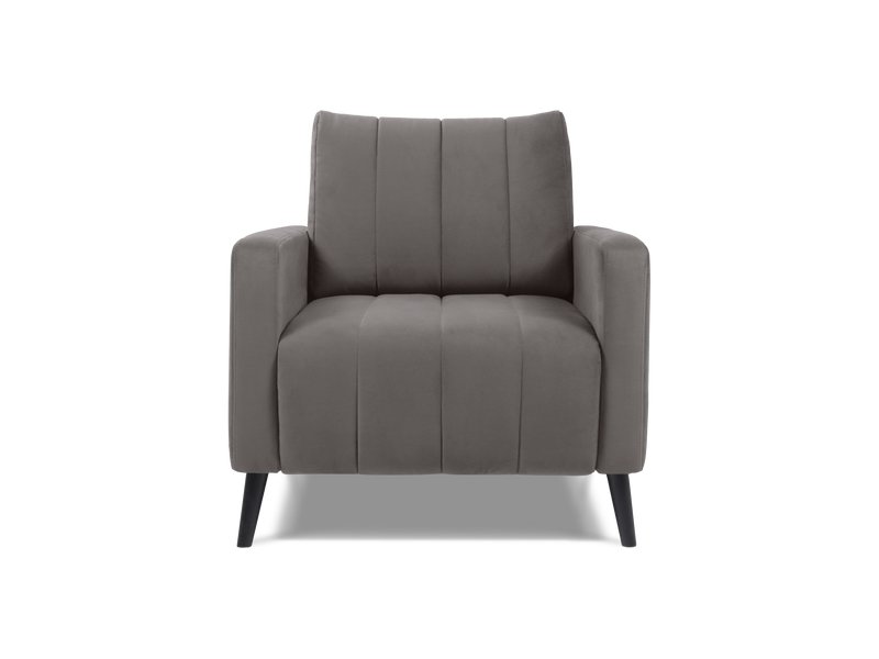 Кресло Маркфул Велюр Серый