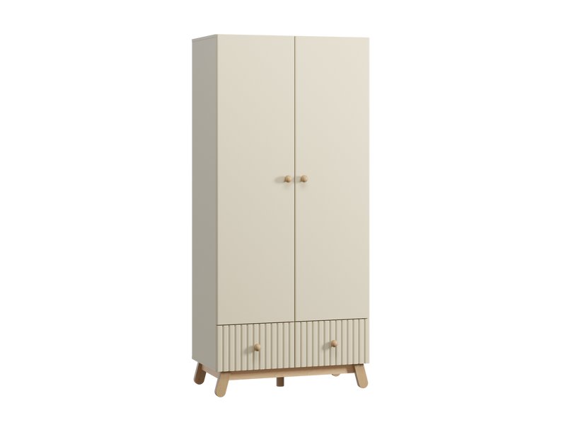 Шкаф детский Финни 2-96x210 Светло-бежевый