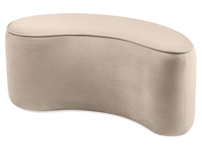 Пуф Корк Велюр Молочный