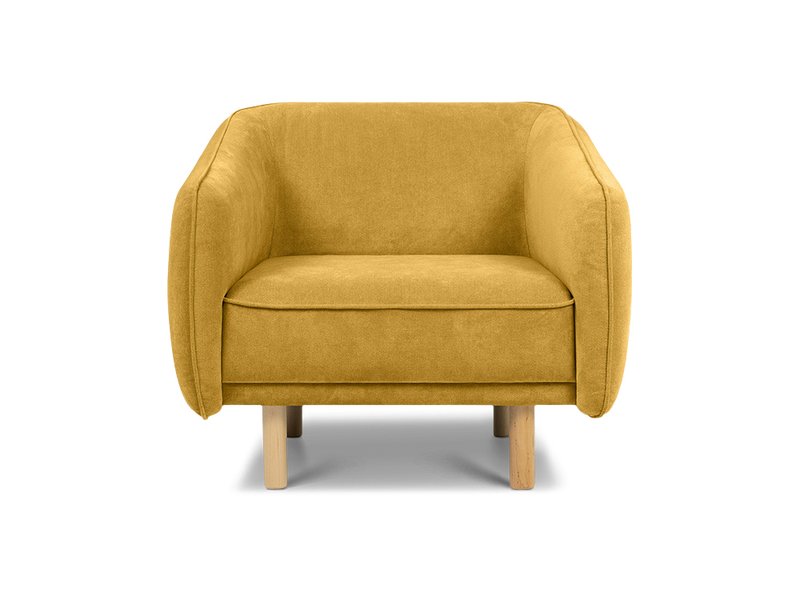 Кресло Коренс Велюр Желтый