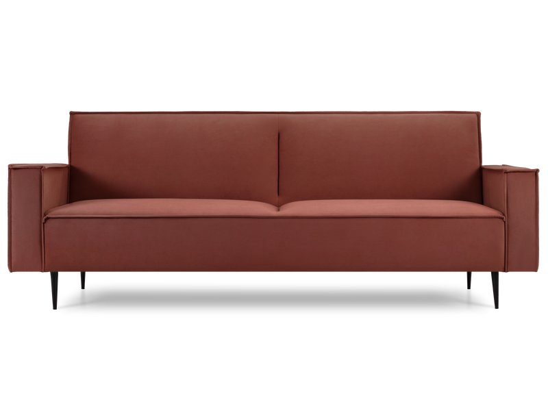 Диван прямой Риен Велюр Терракотовый