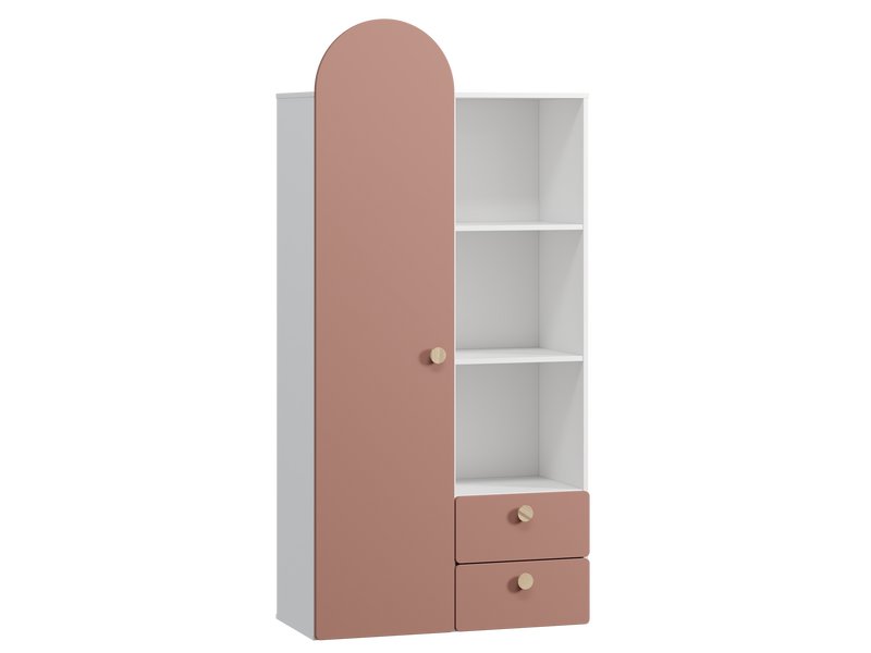 Стеллаж детский Арчи 90x191 Розовый