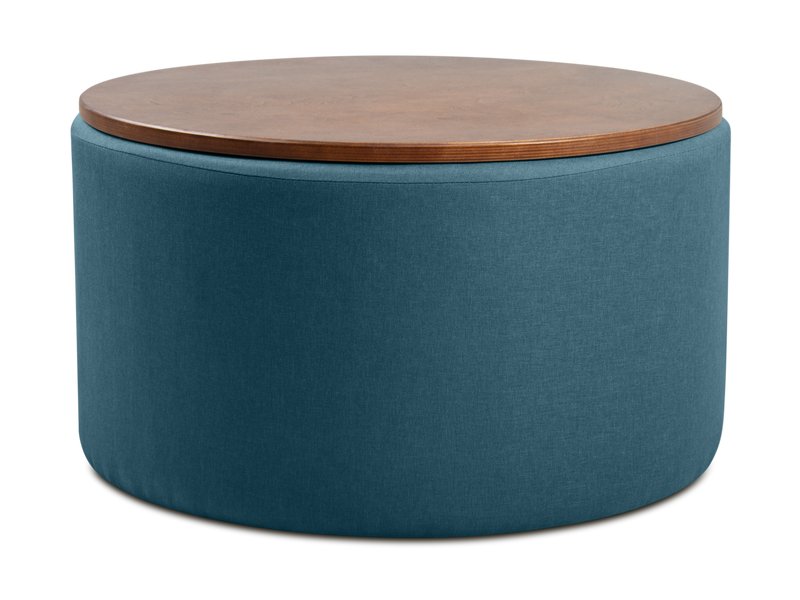 Пуф Арис-2 Рогожка Бирюзовый