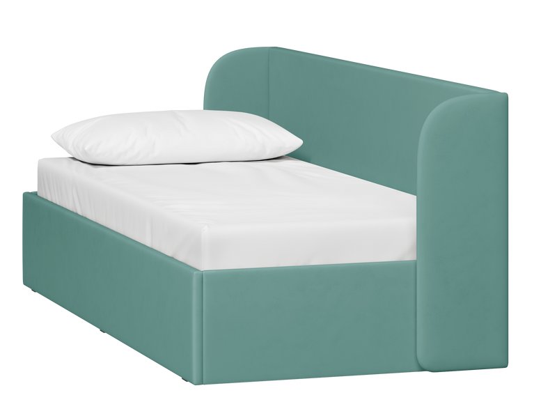 Кровать Милтон 90 Велюр Мятный