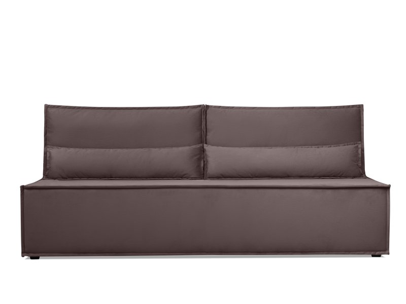 Диван прямой Стаус Велюр Коричневый