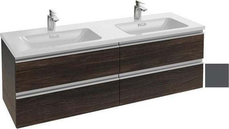 Тумба под раковину Jacob Delafon Vox 140 EB2020-RA-442 подвесная цвет Серый антрацит лак