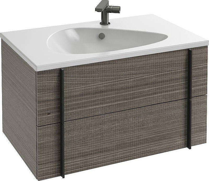 Тумба под раковину Jacob Delafon Nouvelle Vague 80 EB3030-E73 подвесная цвет Фактурный дуб