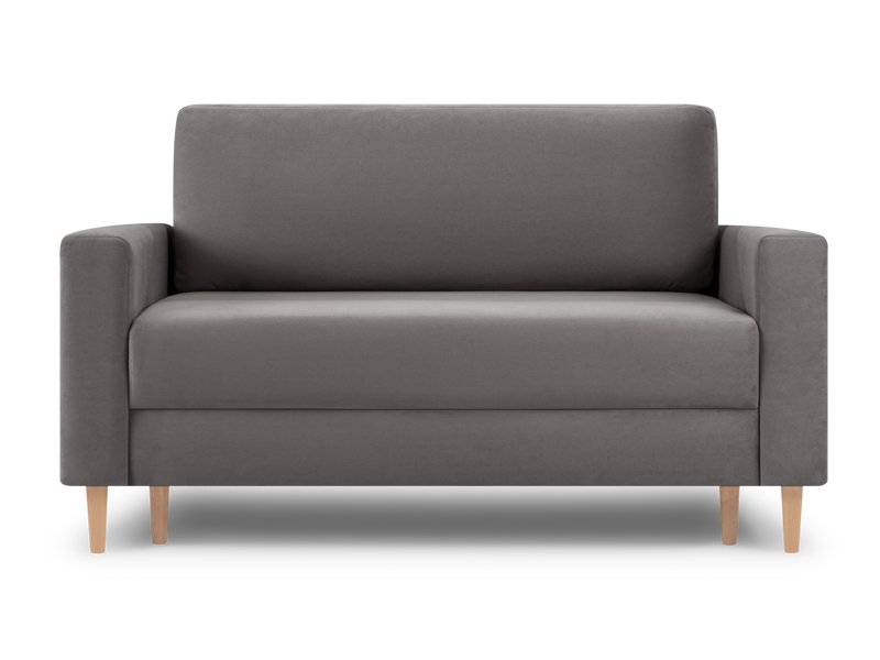 Диван прямой Инес Велюр Серый