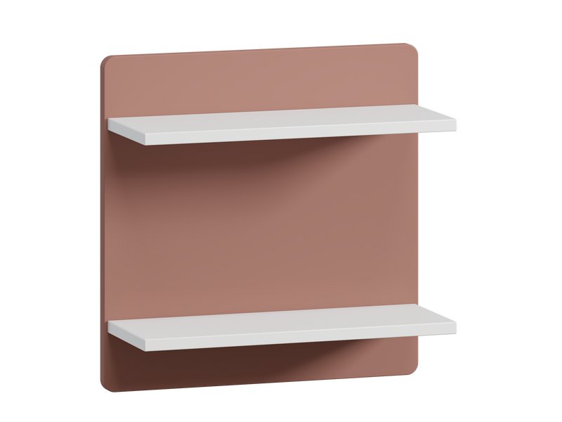 Полка детская Арчи 2-45x45 Розовый