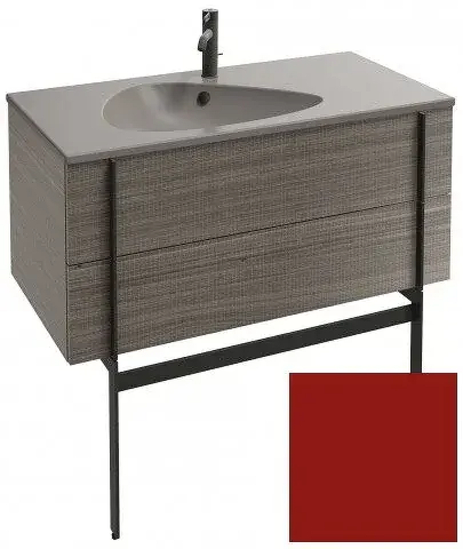 Тумба под раковину Jacob Delafon Nouvelle Vague 100 EB3032-G99 цвет Красный