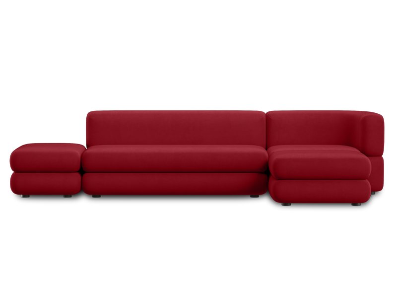 Диван модульный Брера 6 Велюр Красный
