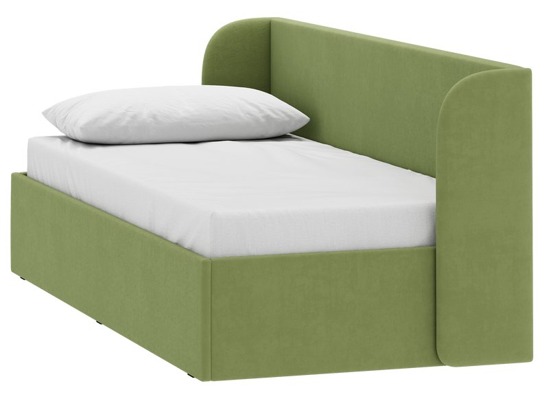 Кровать Милтон 90 Велюр Фисташковый