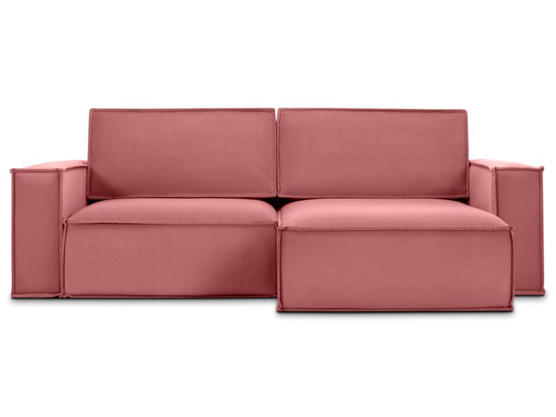 Диван угловой Эби-1 Велюр Розовый