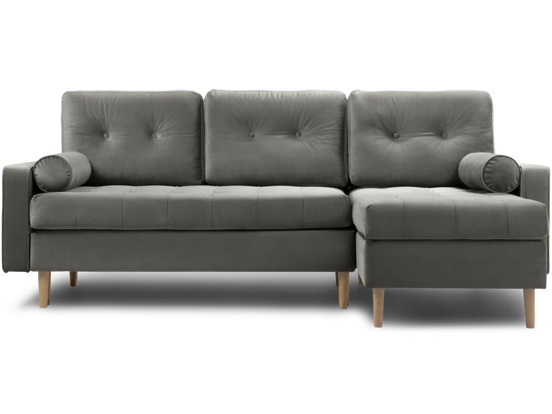 Диван угловой Ситено Велюр Серый