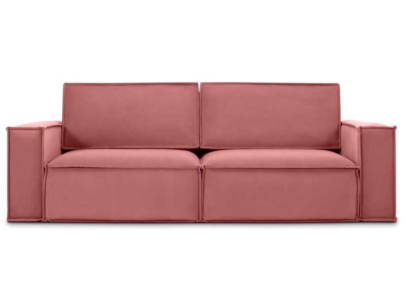 Диван прямой Эби Велюр Розовый