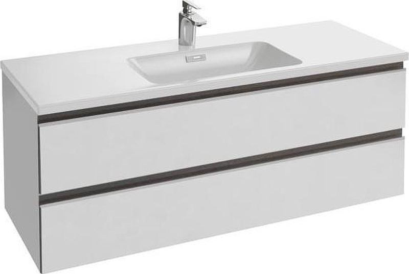 Тумба под раковину Jacob Delafon Vox 120 EB2021-RA-G1C подвесная цвет Белый блестящий лак