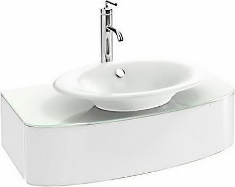 Тумба под раковину Jacob Delafon Presquile 83 EB1106-G1C подвесная цвет Белый глянцевый