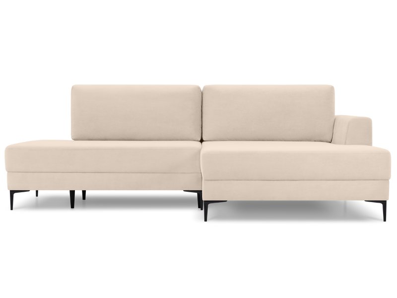 Диван угловой Эдвин Велюр Молочный