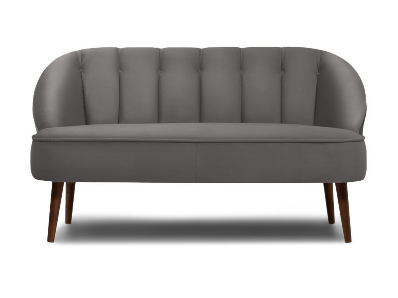 Диван прямой Мона Велюр Серый