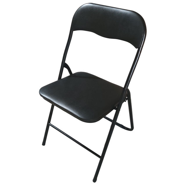 стул складной 440х450х790мм металл/ПВХ черный