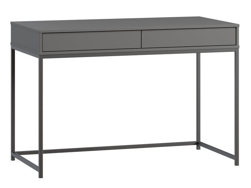 Стол Ханссон 120x60 Графитовый/Черный