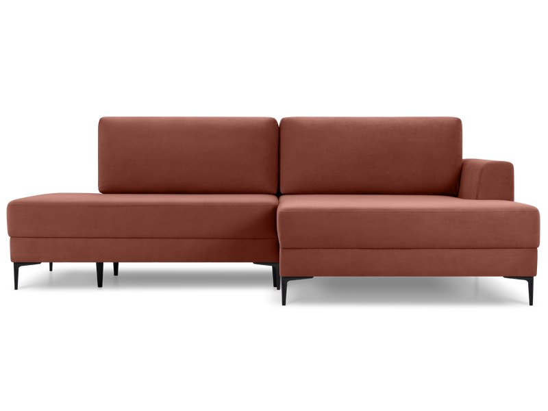 Диван угловой Эдвин Велюр Терракотовый