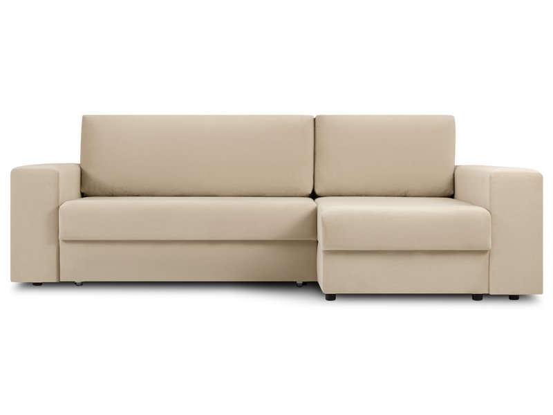 Диван угловой Мейлон Велюр Бежевый